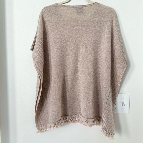 Sara Campbell Wool/Cashmere Poncho Sweater O/S - Picture 4 of 5